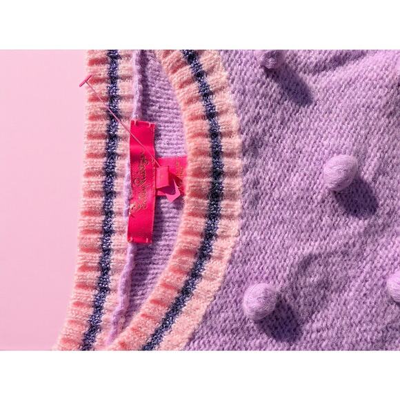 ๐ Lilly Pulitzer Dorianna Sweater โ Purple Iris โ Size S โ EUC - Picture 4 of 10